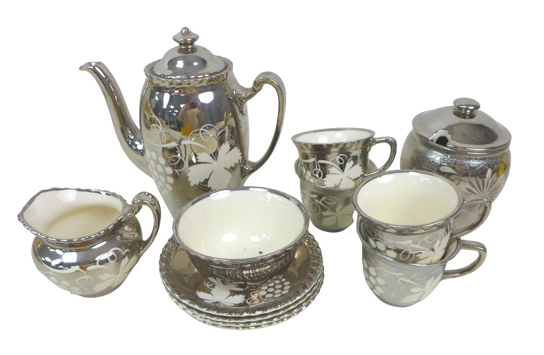 A large group of mixed ceramics, including two part tea sets, by Pareek, teapot 14cm high, and - Image 3 of 7