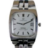 A vintage Omega Constellation stainless steel gentleman's wristwatch, circa 1980s, model 168.044,