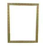 A modern rectangular wall mirror, gilt framed, 136.5 by 106cm.