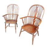 Two 19th century Windsor chairs