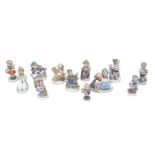 A collection of twelve Hummel figurines, largest a figurine of an alpine shepherd boy, 11.5cm