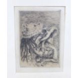 After Pierre-Auguste Renoir (French, 1841-1918): 'Le Chapeau Epingle' etching