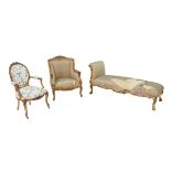 Three pieces of shabby chic furniture, comprising a French Bedroom company 'Versaille Collection'