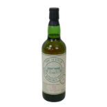One bottle of Scotch Malt Whisky Society 14 year old Glenlivet whisky, society cask No. 2.33, Date