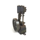 A 'FURY' single piston model stationary engine, 11 by 18.5 by 15cm. (1)