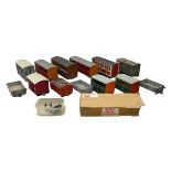 A collection of G-gauge rolling stock and coaches, mostly kit built, comprising six coaches, seven