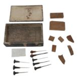 A cased set of etching tools purported to have been owned by Thomas Bewick (1753 - 1828),