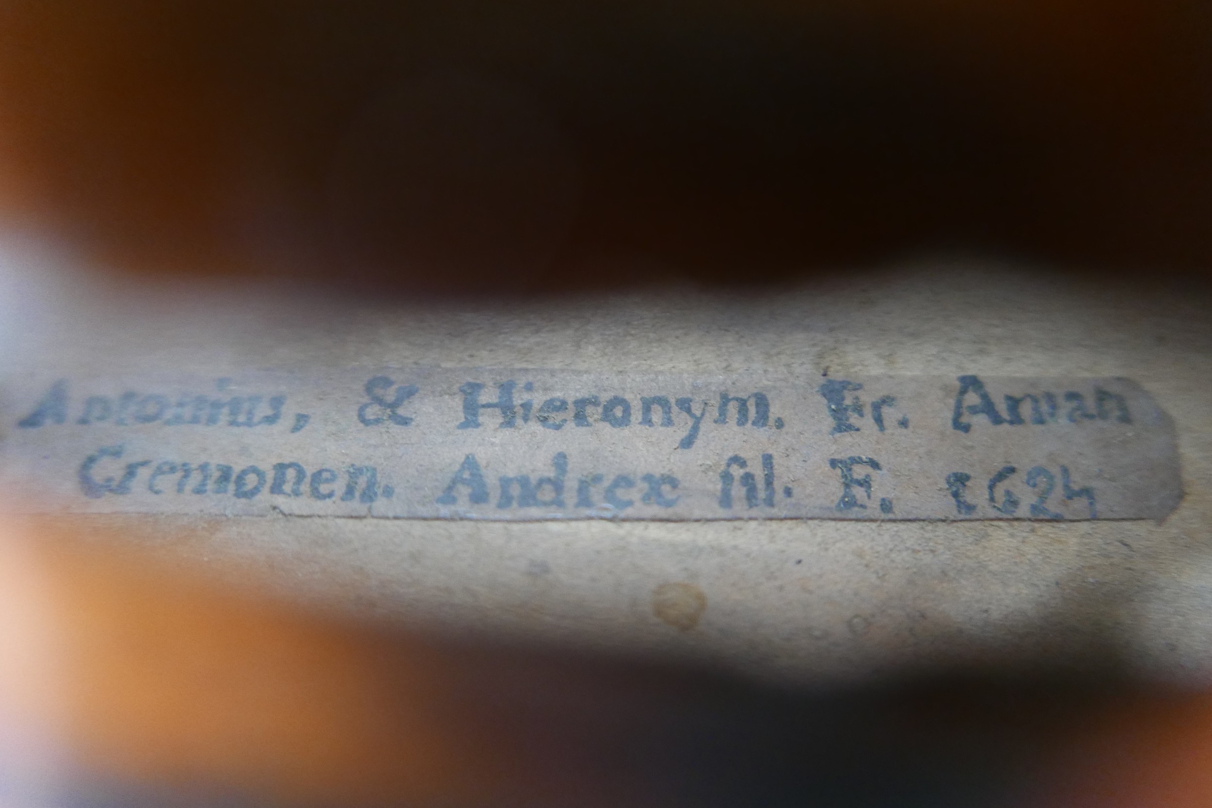 Three 19th century and later violins, comprising one bearing label 'Nicolaus Gagliano Filius - Image 13 of 13