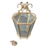 A brass framed glazed ceiling lantern