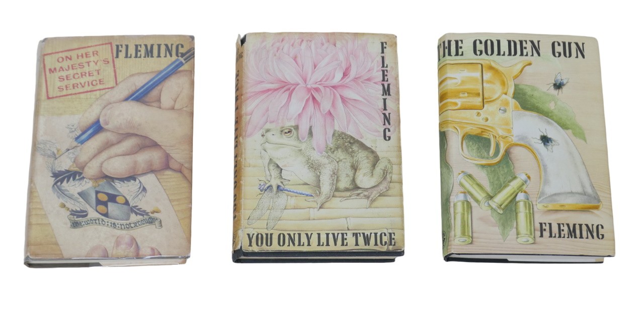 Ian Fleming: three first edition James Bond novels, comprising 'On Her Majesty's Secret Service' (