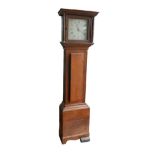 A 19th century oak long case clock