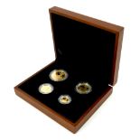 An Elizabeth II gold proof four-coin set, 'The 2012 UK Britannia Four-Coin Gold Proof Set', 25th