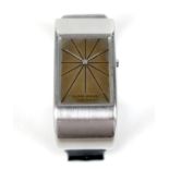 A Georg Jensen stainless steel lady's wristwatch, designed by Nanna Ditzel, design ref. 378,