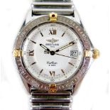 A Breitling Callisto '8 Ans' stainless steel and yellow gold mid-sized wristwatch, ref. B64046,
