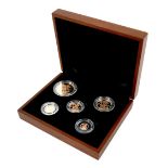 An Elizabeth II gold proof five-coin set, 'The 2013 Sovereign Collection Five-Coin Set',