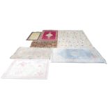 Eight 20th century rugs, including a chinese rug with a floral pattern and cream ground, 285 by