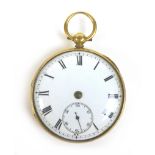 An Edwardian 18ct gold open faced pocket watch, movement signed 'Horton & Son 80 Hight street