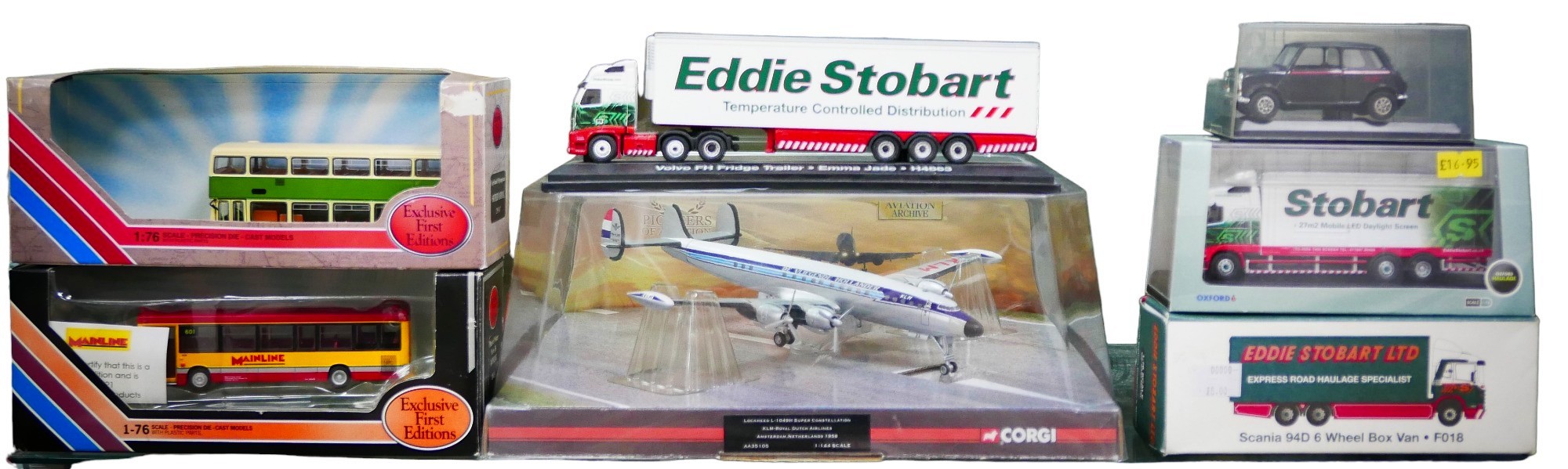 A collection of over fifty model buses, lorries, cars, and a plane from Exclusive First Editions ( - Image 3 of 6