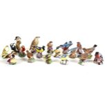 A collection of Royal Worcester china figurines, all modelled as birds, comprising robin, 3197,