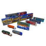 Fourteen Corgi die-cast model lorries, including some Superhauler models, all with original boxes,