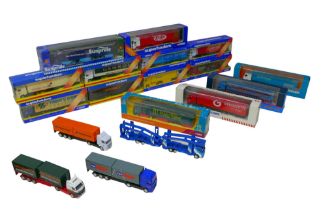 Fourteen Corgi die-cast model lorries, including some Superhauler models, all with original boxes,
