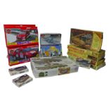 A collection of Airfix and Matchbuilder boxed models, with eight Airfix kits, including 1:25 scale