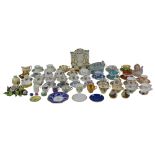 A group of ceramics, mostly being a collection of cups and saucers, including Aynsley, Royal