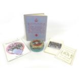 Royal memorabilia: A George VI and Queen Elizabeth coronation tin, with removable pin badge, 12.5 by
