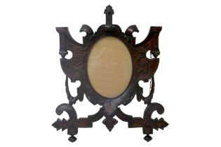 An ornate wooden picture frame, 79.5 by 67cm.