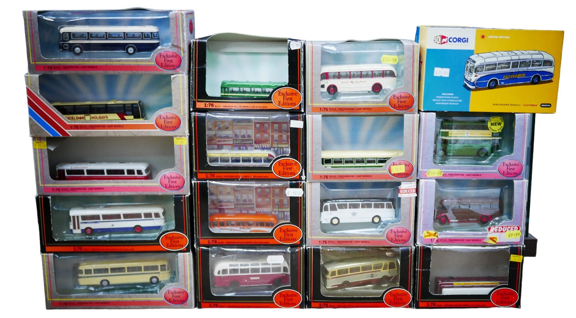 A collection of over fifty model buses, lorries, cars, and a plane from Exclusive First Editions ( - Image 2 of 6