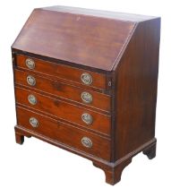 A George III mahogany bureau