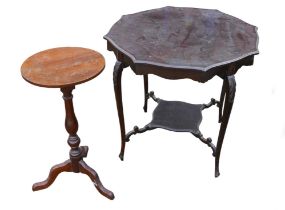 Two Edwardian occasional tables