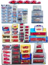 A collection of Royal Mail and Parcel Force lorries and Vans, including Corgi, Oxford, and Lledo,