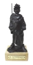 Giuseppe Renda (Italian, 1859-1939): 'The General' (lL Generale), circa 1890, a bronze sculpture