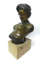 Giuseppe Renda (Italian, 1859-1939): 'After' (Dopo), a bronze sculpture, signed 'G. Renda' in the