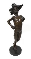 Giuseppe Renda (Italian, 1859-1939): 'Bacco', a bronze sculpture, signed 'G Renda, Napoli' in the
