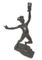 Giuseppe Renda (Italian, 1859-1939): 'Bacchus' (Prosit) circa 1903, a bronze sculpture, signed '