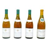Vintage wine: four bottles of Puligny Montrachet, comprising a 1990 bottle of Maison Louis Latour,