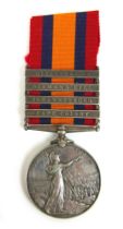 A Queens South Africa medal with four bars Wittebergen, Diamond Hill, Johannesburg and Cape Colony