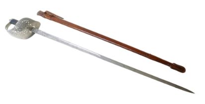 A George V officer's sword, wired shagreen grip, blade length 82.5cm, overall length 98cm,