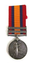 A Queens South Africa medal with two bars South Africa 1902, Cape Colony to 4535 Pte J.T.DIXON