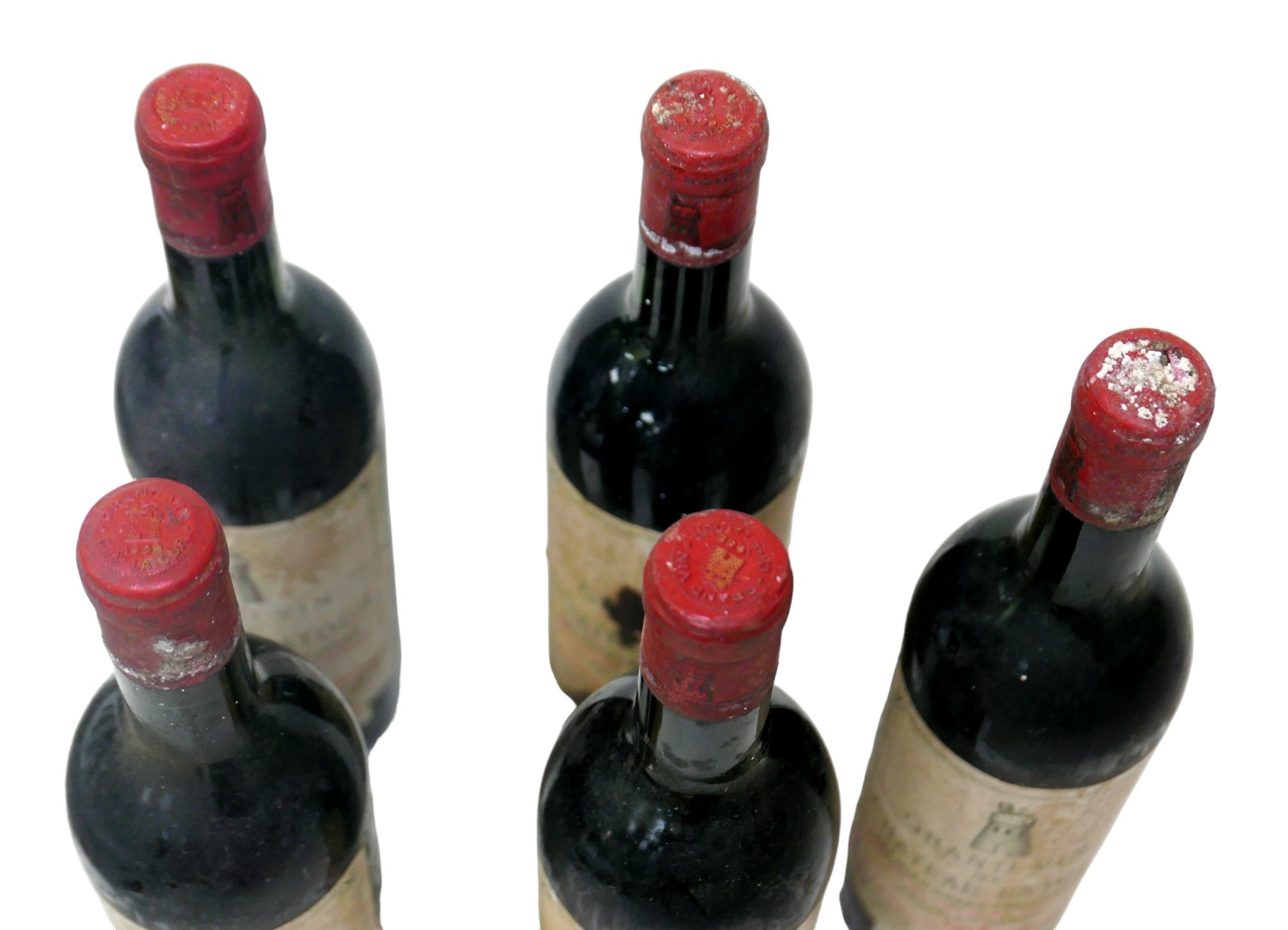 Vintage wine: five bottles of 1958 Grand Vin de Chateau Latour, Pauillac-Medoc, Premier grand Cru - Image 3 of 4