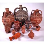 A QUANTITY OF MODERN EARTHENWARE ITEMS (11)