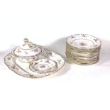 A LATE 19TH CENTURY PART DINNER SERVICE