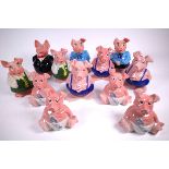 FOUR SETS OF FIVE NATWEST PIGGY BANKS (20)