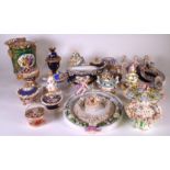 A GROUP OF ENGLISH AND CONTINENTAL PORCELAIN