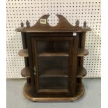 A VICTORIAN STYLE HANGING CABINET
