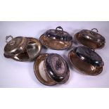 SILVER PLATED WARES INCLUDING ENTREE DISHES, FLATWARE (QTY)