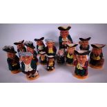 A GROUP OF FOURTEEN TOBY JUGS (14)