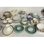 CERAMICS, A GROUP OF PART TEA SERVICES AND DECORATIVE CERAMICS INCLUDING ROYAL COPENHAGEN